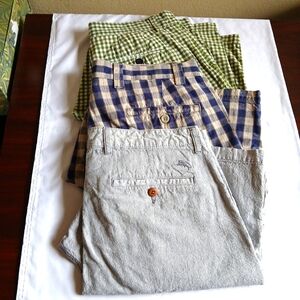 Assorted Bermuda Shorts Lot of 3: Tommy Bahama, Banana Republic, Dockers